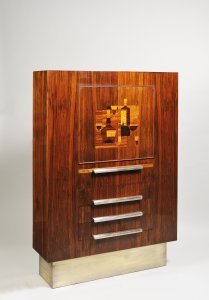 AN ART DECO LIQUOR CABINET