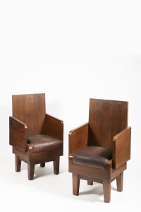 PAIR OF ARMCHAIRS