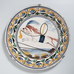 PLATE WITH HORSE