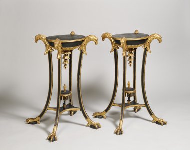 A PAIR OF EMPIRE GUÉRIDONS