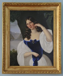 A PORTRAIT OF A GIRL IN BLUE