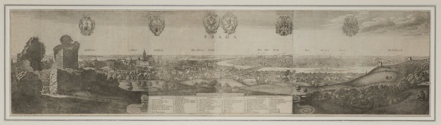 LARGE PROSPECTUS OF PRAGUE FROM PETRIN HILL