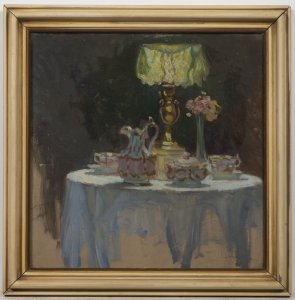 STILL LIFE WITH A LAMP