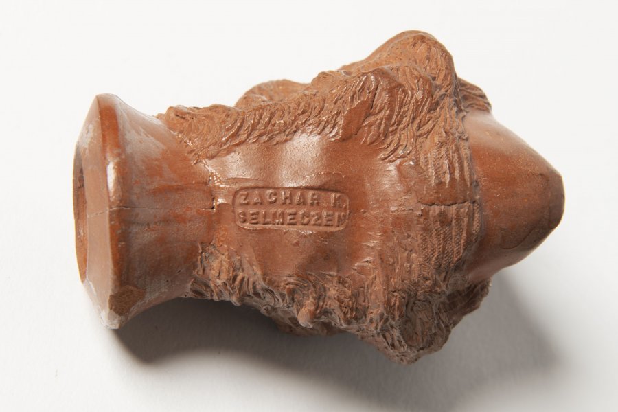 CLAY PIPE WITH GIRL'S HEAD