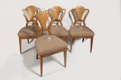 FOUR BIEDERMEIER CHAIRS