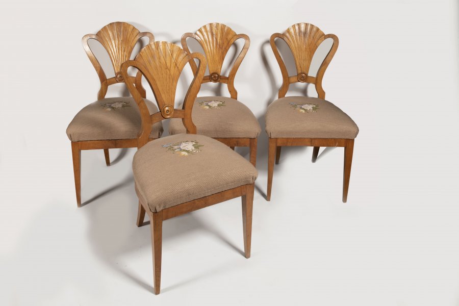 FOUR BIEDERMEIER CHAIRS