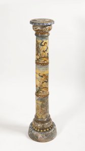 PAINTED COLUMN IN RENAISSANCE STYLE