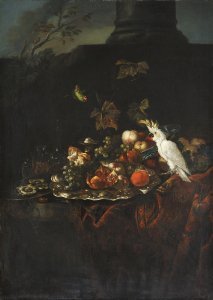 Still Life with Parrot and Fruit