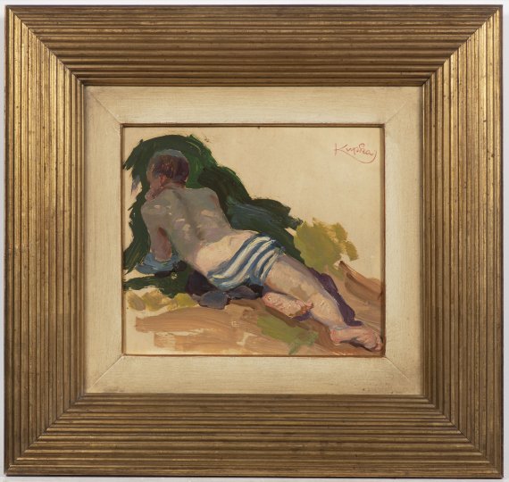 STUDY OF A MAN RESTING IN THE SUN