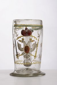 A CLEAR GLASS STEIN