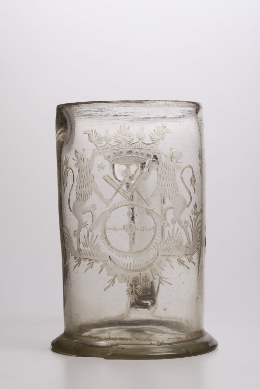 A CLEAR GLASS STEIN