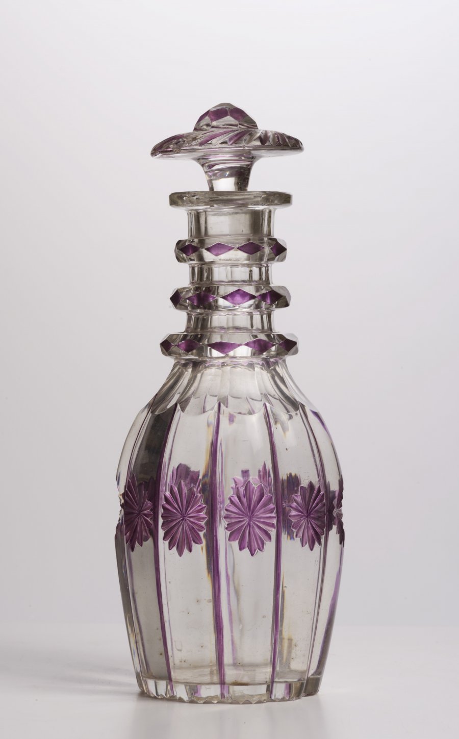 A CUT GLASS CARAFE 