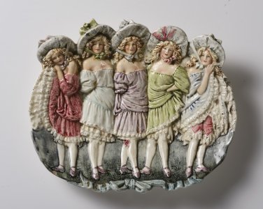 A BOWL WITH YOUNG LADIES