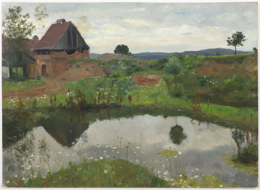 LANDSCAPE WITH A POND