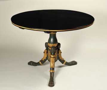 AN EMPIRE PEDESTAL TABLE