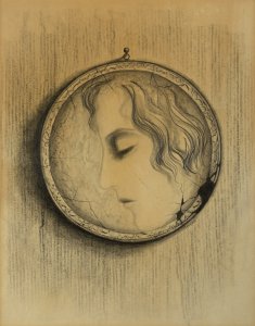 Medallion with a Portrait of a Girl