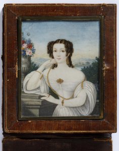 Miniature of a Young Lady With Golden Jewellery