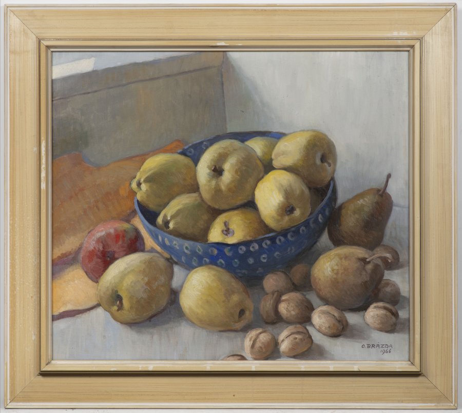 STILL LIFE WITH A BOWL OF PEARS