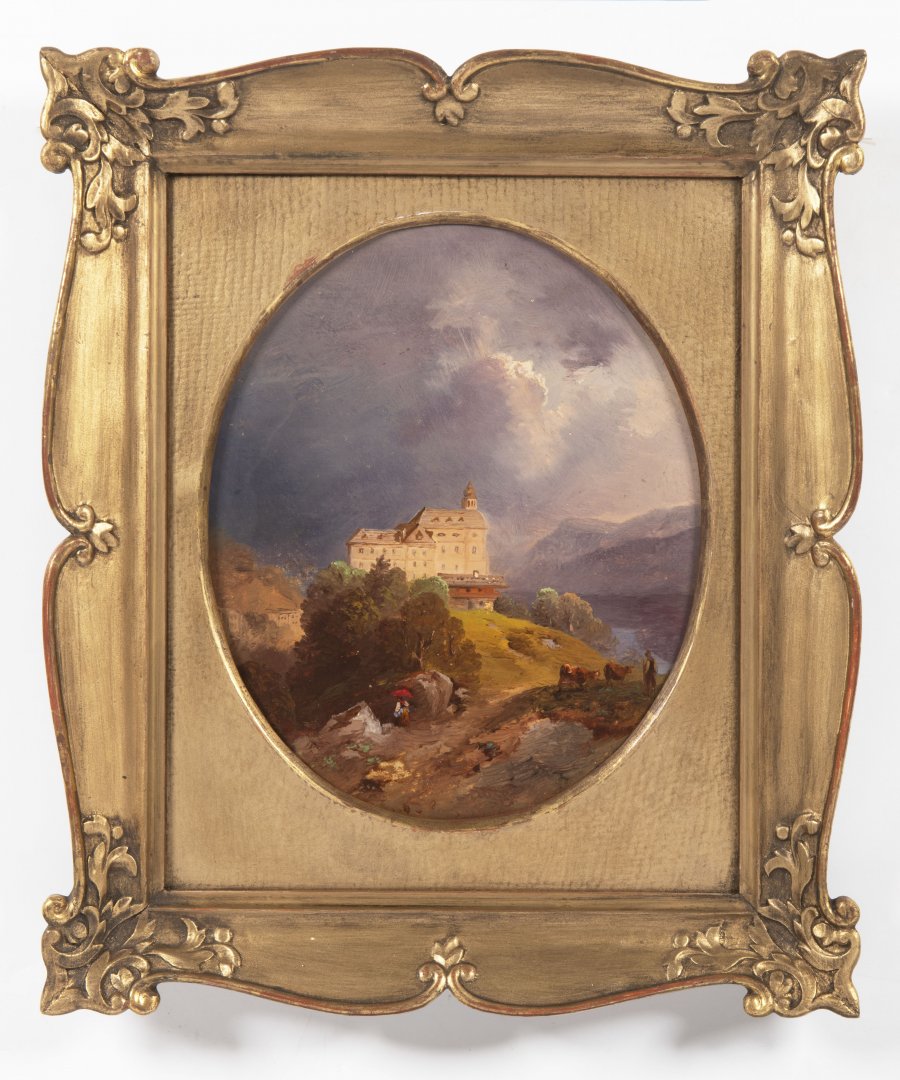 CHATEAU IN A MOUNTAINOUS LANDSCAPE