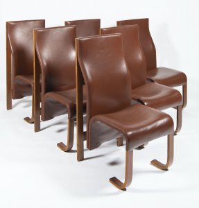 SET OF SIX DESIGN CHAIRS