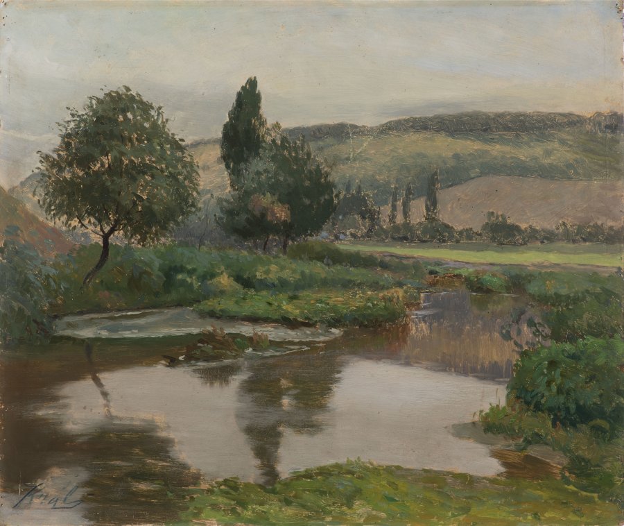 LANSCAPE WITH A POND