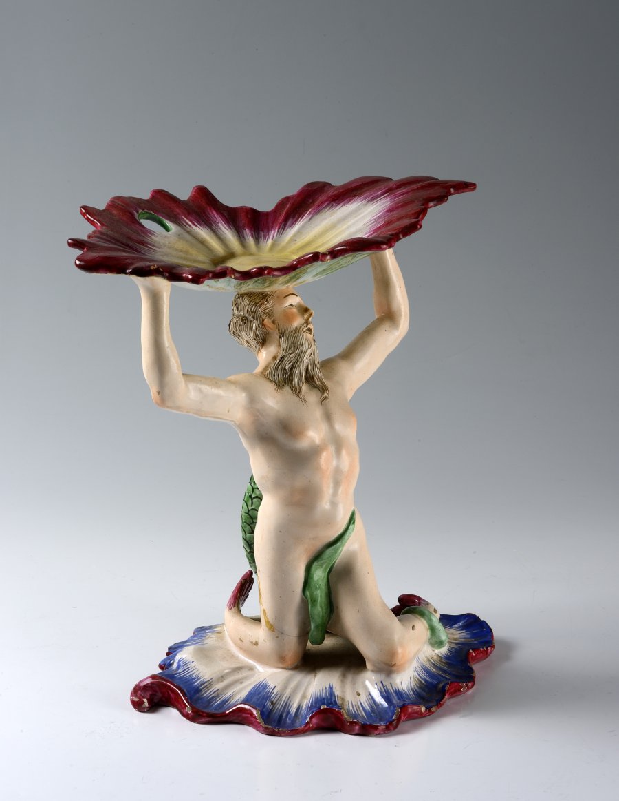 Table Cake Stand with a Triton-Shaped Foot 