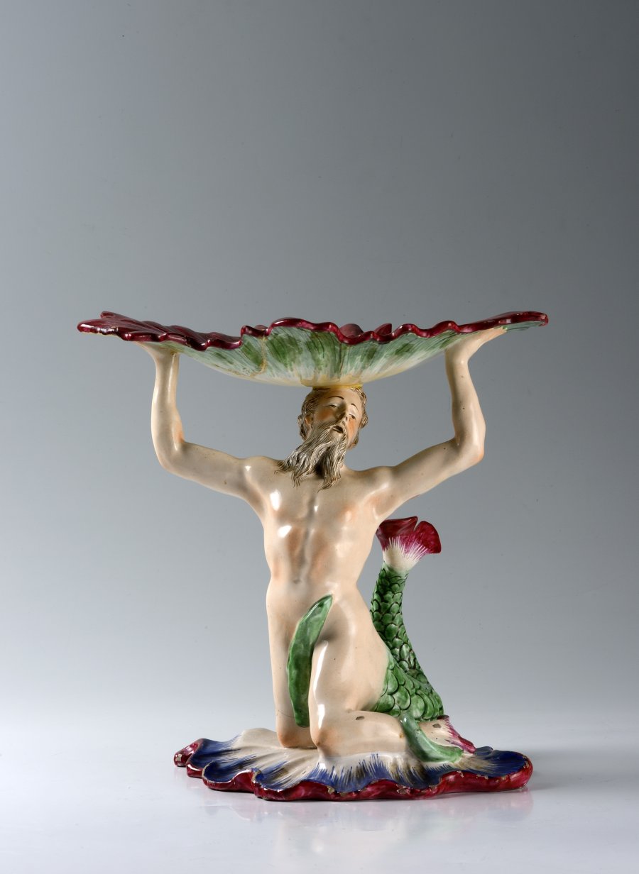 Table Cake Stand with a Triton-Shaped Foot 