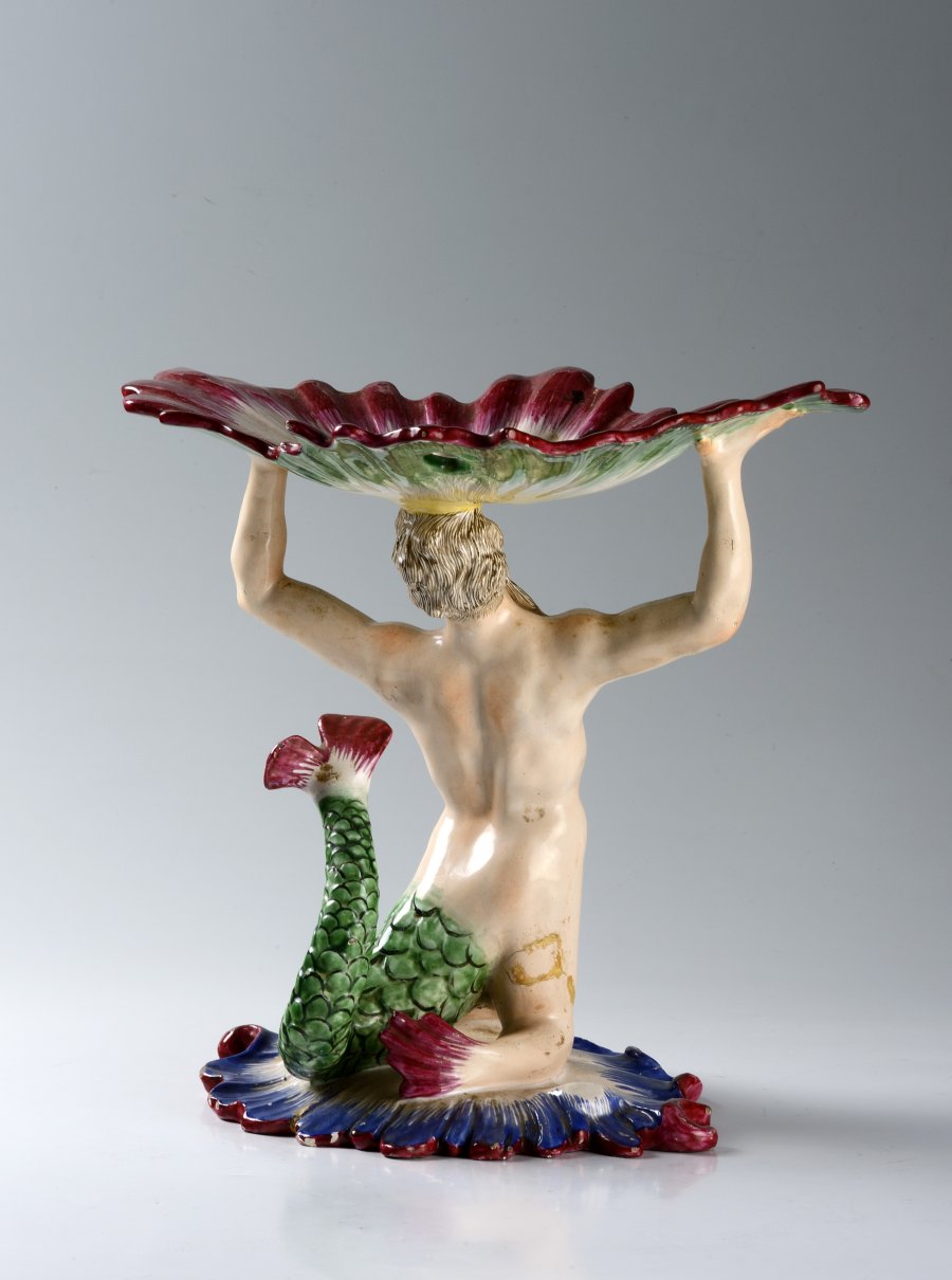 Table Cake Stand with a Triton-Shaped Foot 