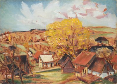 Autumn Landscape in Pěčín