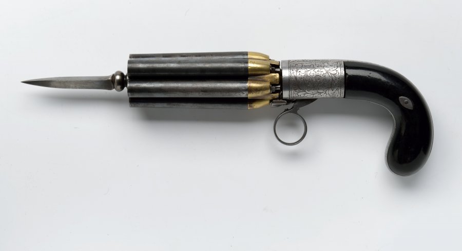 FLINTLOCK PISTOL - PEPPERBOX