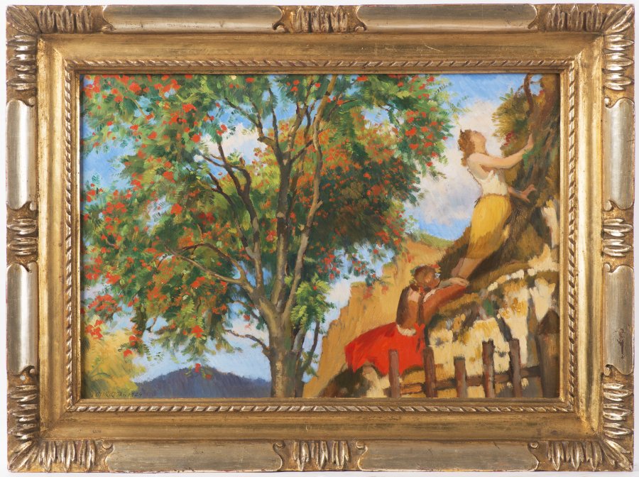 A ROWAN TREE WITH CHILDREN