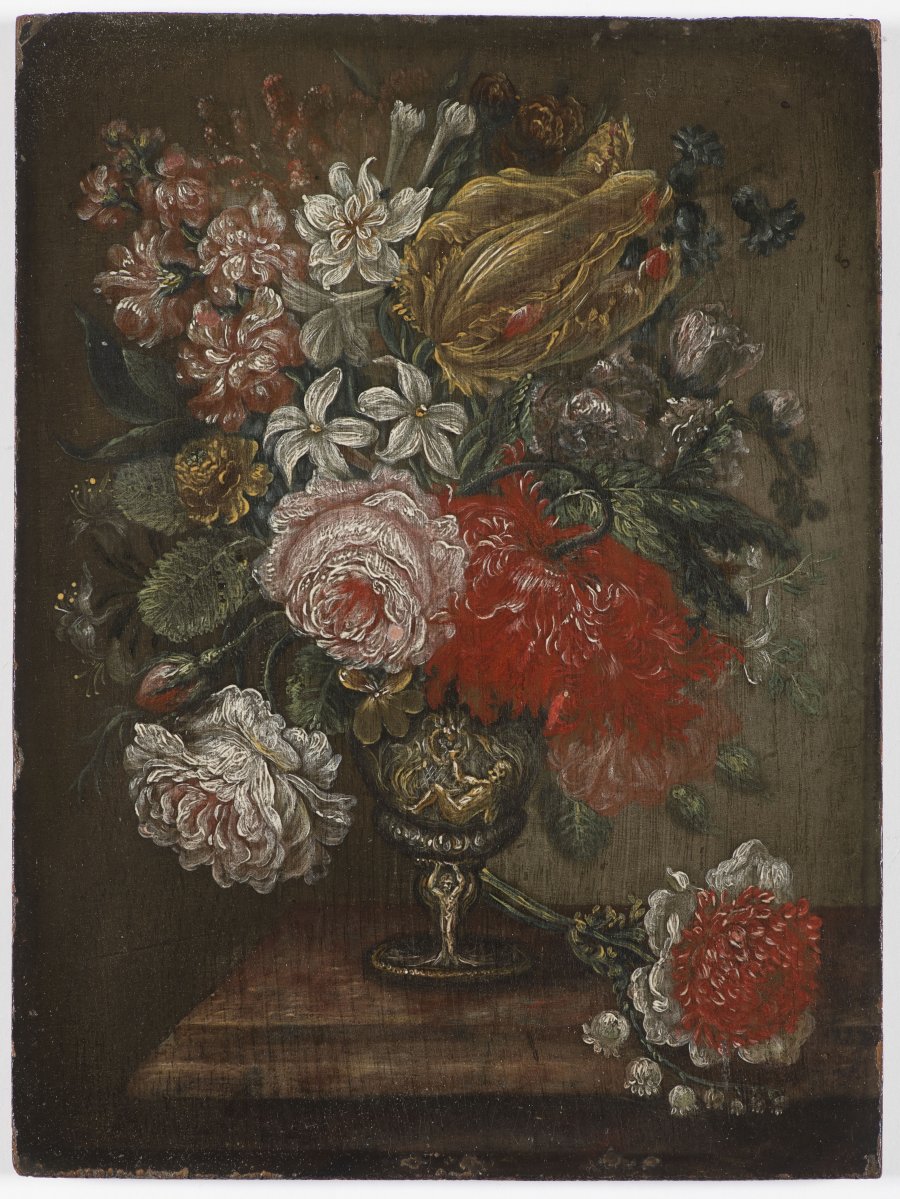 PAIRED FLORAL STILL LIFES