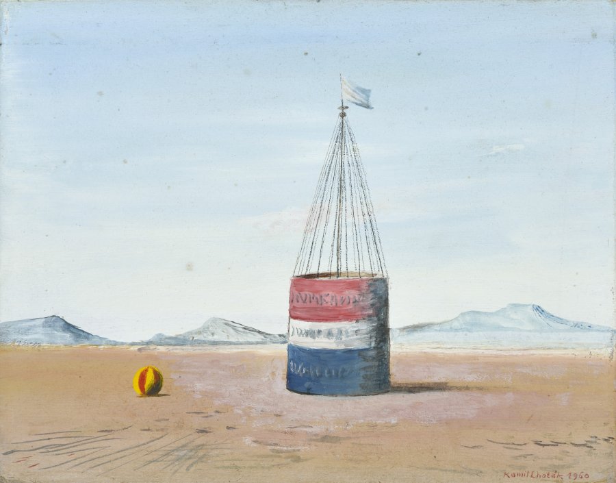 LANDSCAPE WITH A BUOY