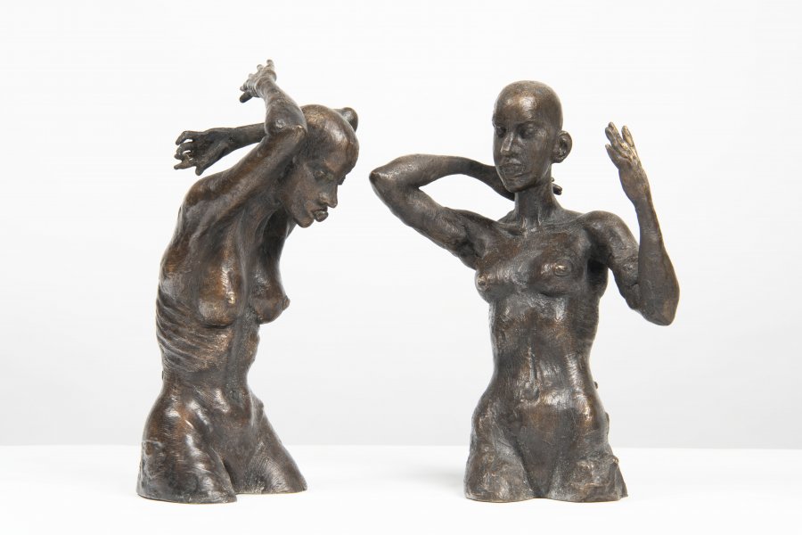 TWO HALF-FIGURES