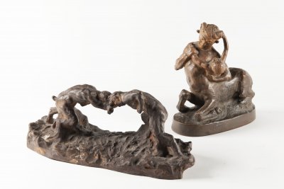 TWO STATUES FROM MYTHOLOGY