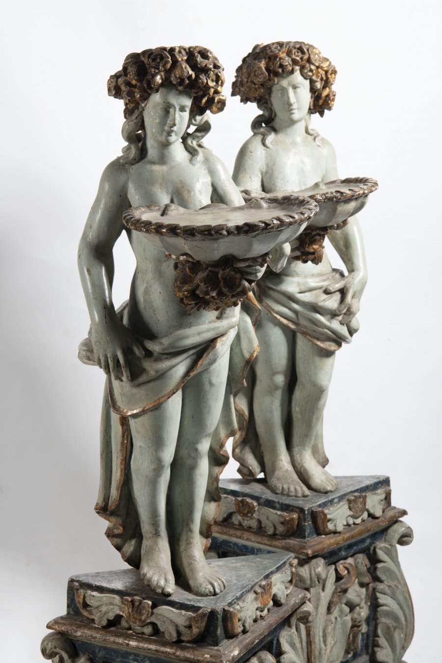 PAIR OF BAROQUE CARRIERS