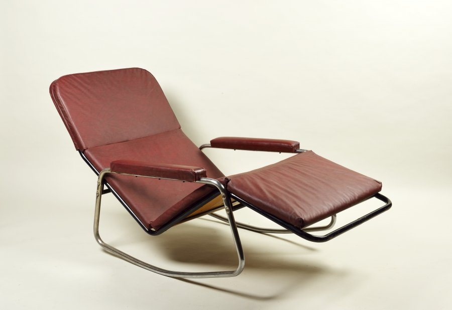 A ROCKING CHAISE LOUNGE