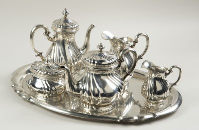 SILVER TEA AND COFFEE SERVICE