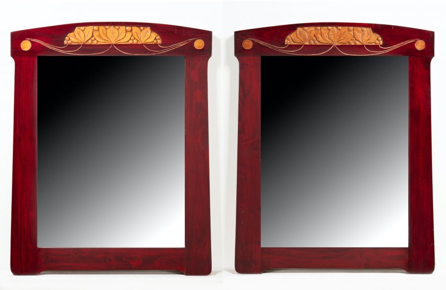 PAIR OF ART NOUVEAU MIRRORS