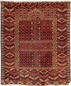 AN ANTIQUE RUG TEKKE "ENGSI"