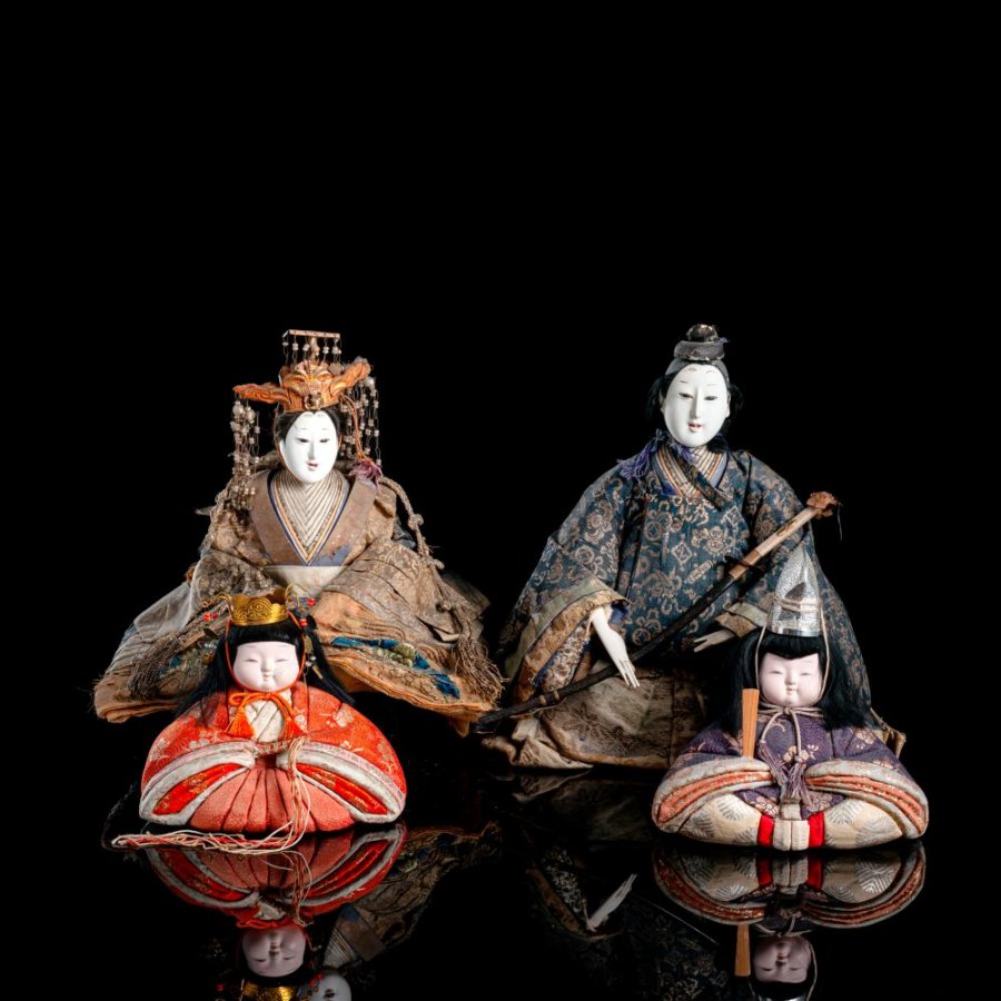 JAPANESE ANTIQUE DOLLS - EMPEROR FAMILY