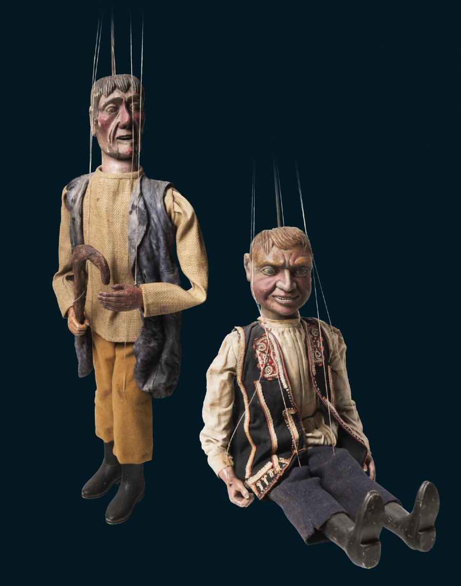 TWO MARIONETTES FROM THE SVANKMAJER FILM "FAUST"