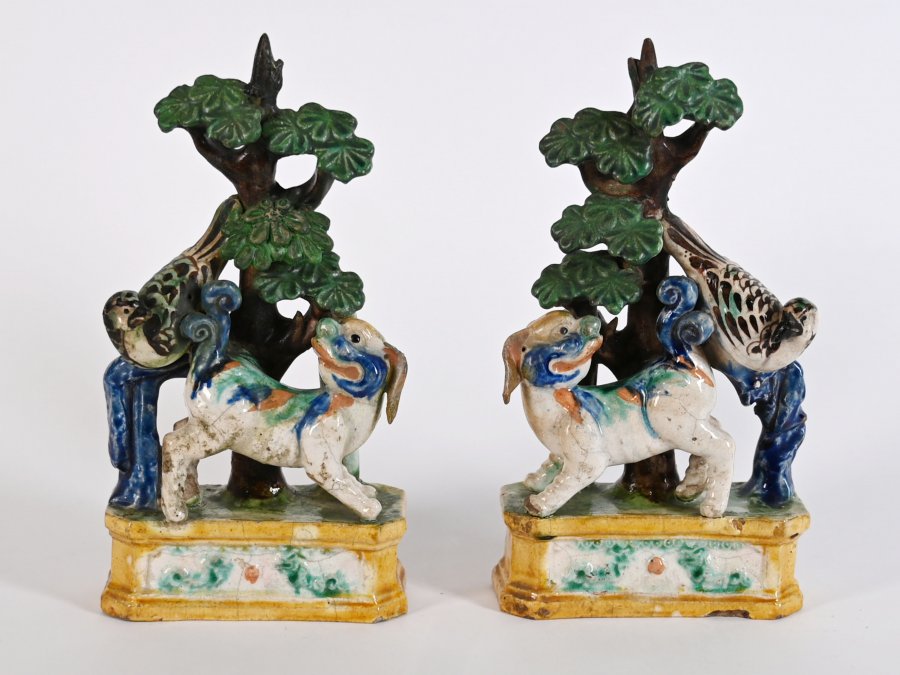 PORCELAIN FOO DOGS