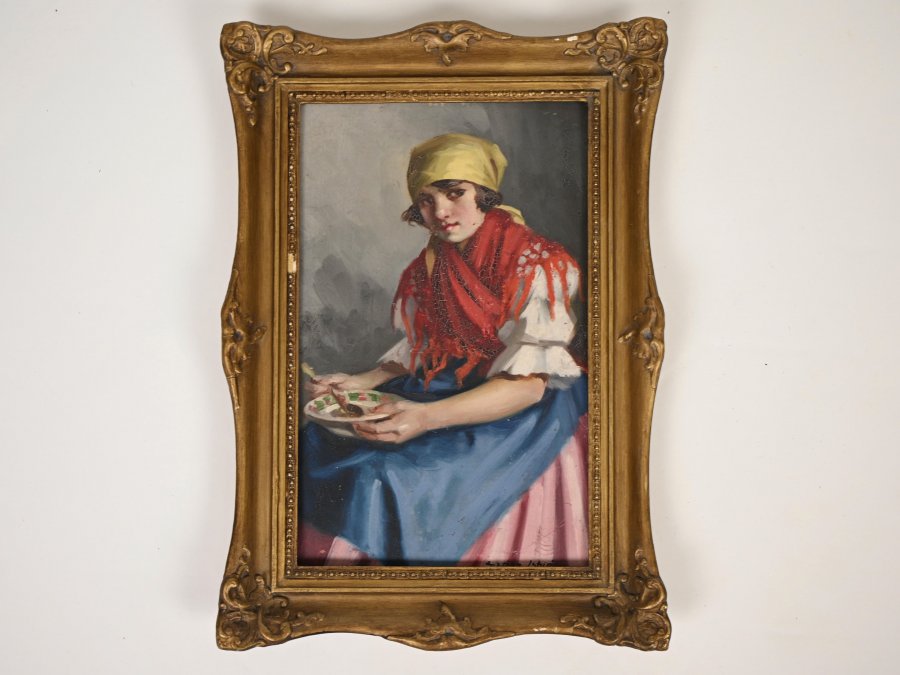 GIRL WITH A PLATE