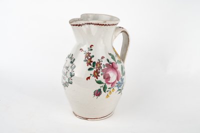 JUG WITH A ROSE AND TULIP