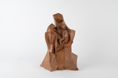 CUBIST STYLE MADONNA WITH FIGURE