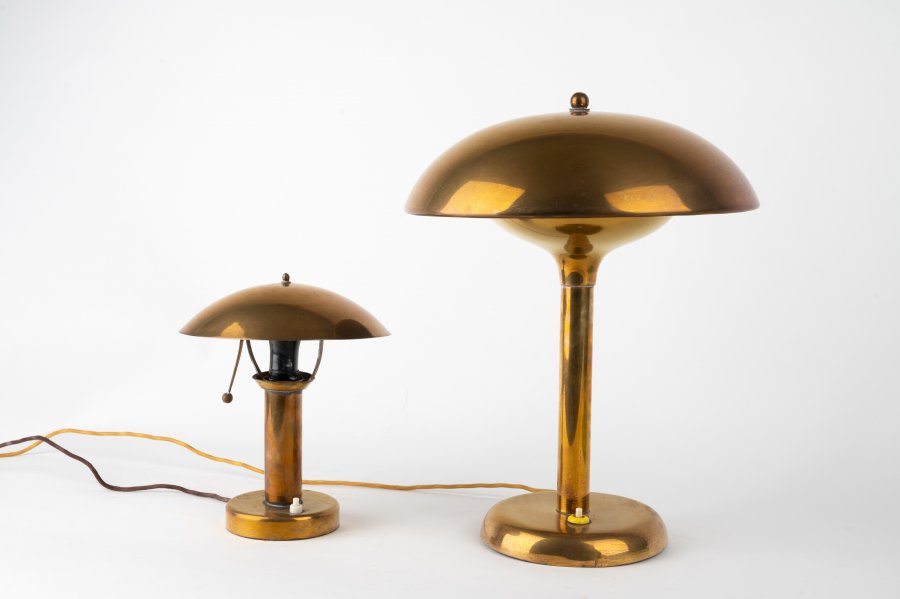 TWO FUNCTIONALIST TABLE LAMPS