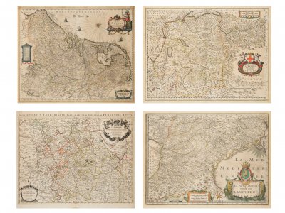 CONVOLUTE OF OLD MAPS